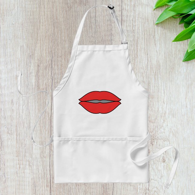 Avental Pop de Lábios vermelhos a frio (Criador carregado)