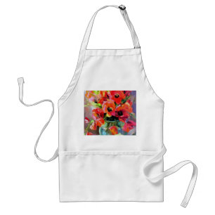 Avental Poppies Num Vaso De Vidro