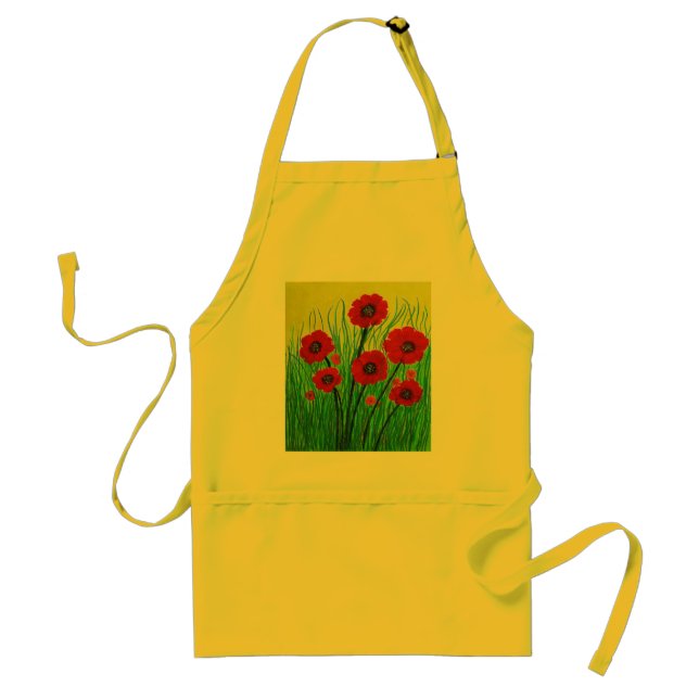 Avental Poppies vermelhos (Frente)