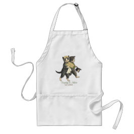 Avental Posh Cats Wedding Apron