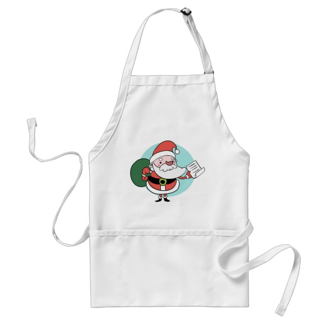 Avental Pratos do Papai Noel (Frente)