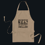 Avental Presente de CHURRASCO engraçado para o marido doar<br><div class="desc">Presente de CHURRASCO engraçado para o marido doar grill de diversão</div>