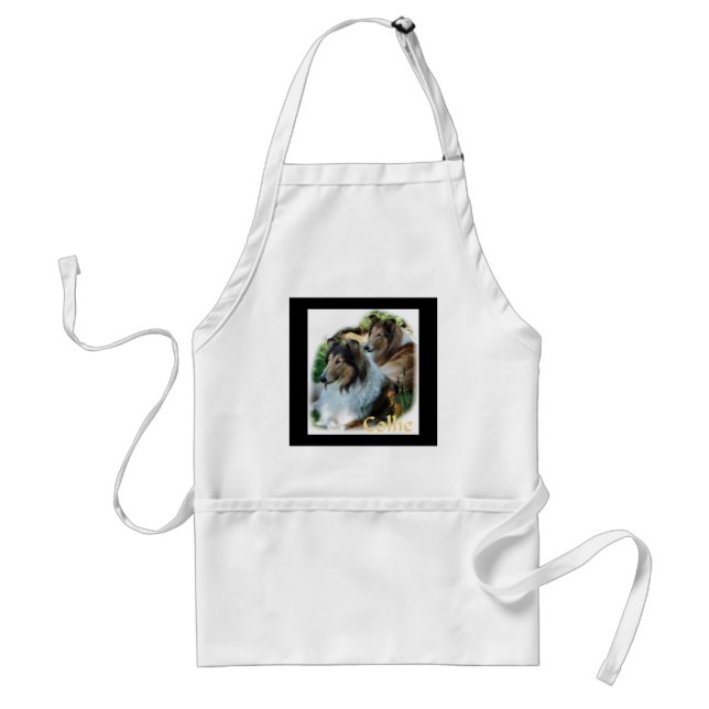Avental Presentes de Arte Rough Collie (Frente)