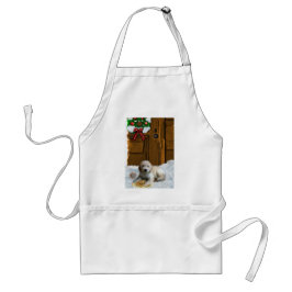 Avental Presentes de Natal de Goldendoodle