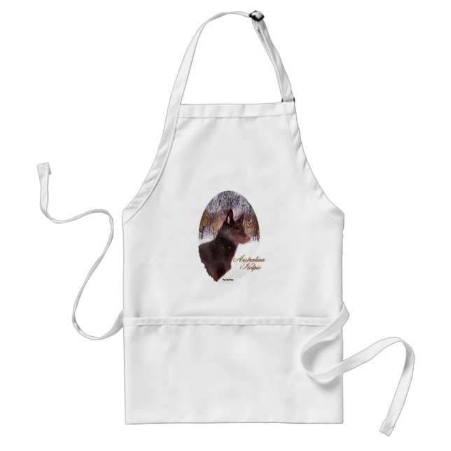 Avental Presentes de Natal em Kelpie australianos (Frente)