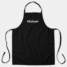 Avental Preto Personalizado Masculino