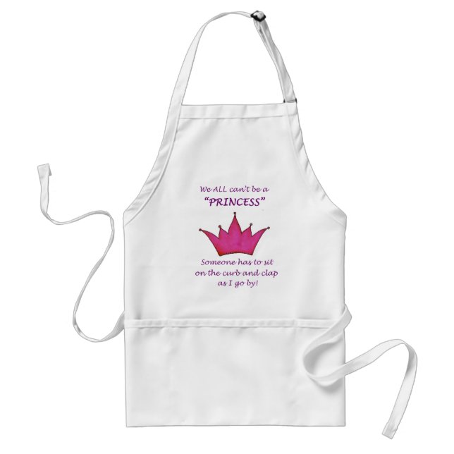 Avental Princesa Humorista Coroa Apron (Frente)