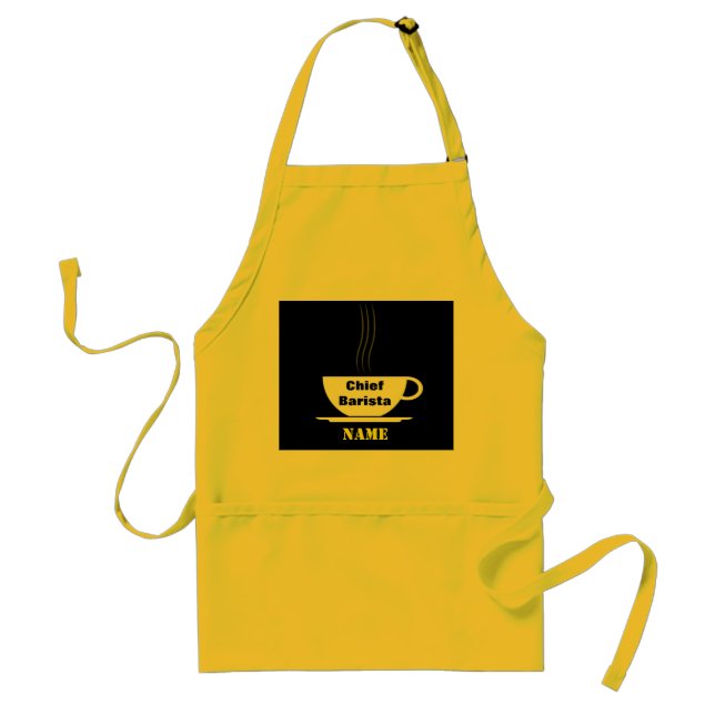 Avental principal feito sob encomenda de Barista (Frente)