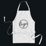 Avental Professional Black and White Business Logo<br><div class="desc">Custom black and white chef / baker apron with your logo.  A basic and plain design that still comes across as professional.  This simple apron is great for employees in a bakery,  restaurant or cafe.</div>