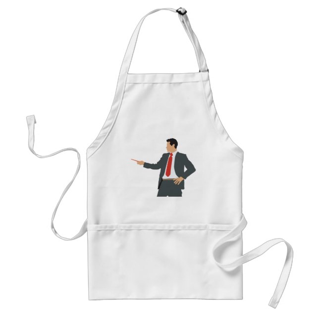 Avental Professional Businessman in Suit with Pointer (Frente)