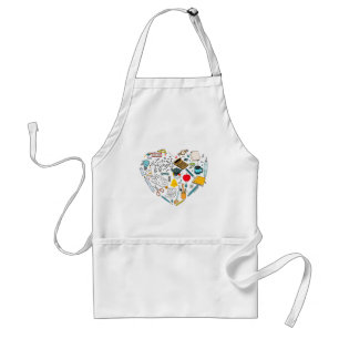 Avental Professor Instrutor Professor Tool Heart