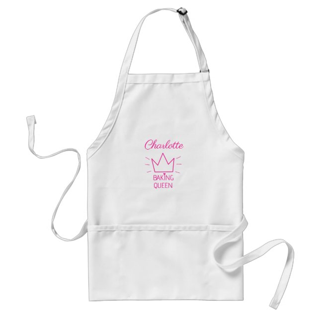 Avental Pron Adulto Rainha Baking Personalizado (Frente)