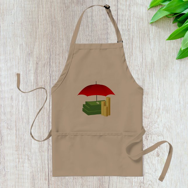 Avental Proteção de Segurança Financeira com Guarda-chuva  (Criador carregado)