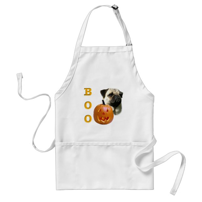 Avental Pug (camisa) Boo (Frente)
