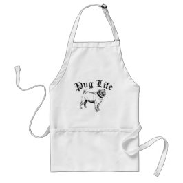 Avental Pug Life Funny Dog Gangster