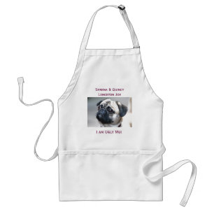 Avental PUG, Serena & Quincy Langston Joe, eu sou Ug…