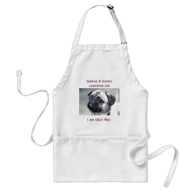 Avental PUG, Serena & Quincy Langston Joe, eu sou Ug… (Frente)