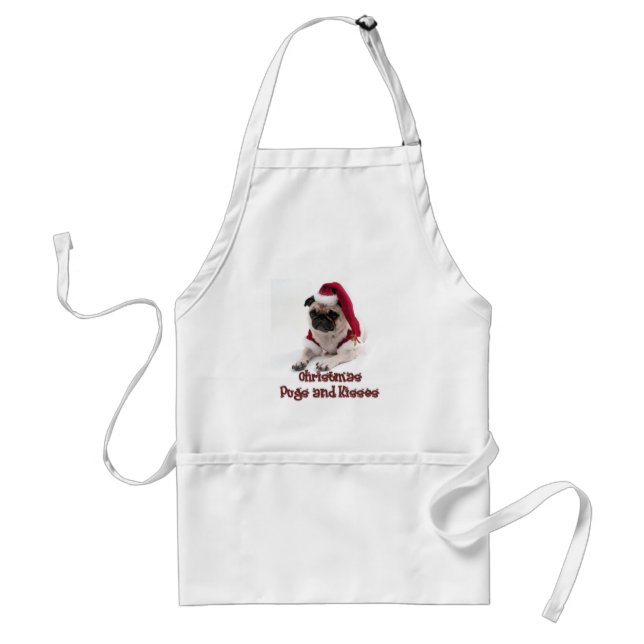 Avental Pugs e beijos do Natal (Frente)
