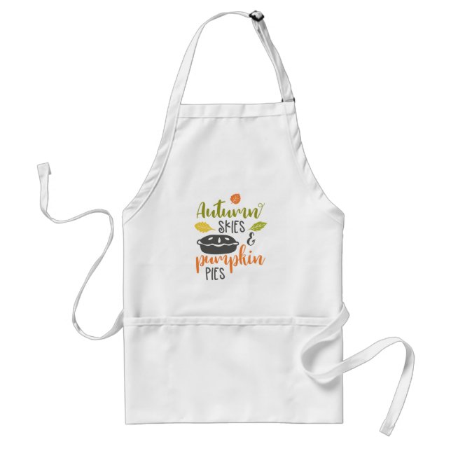 Avental Pumpkin Pie Baking Fall Apron (Frente)