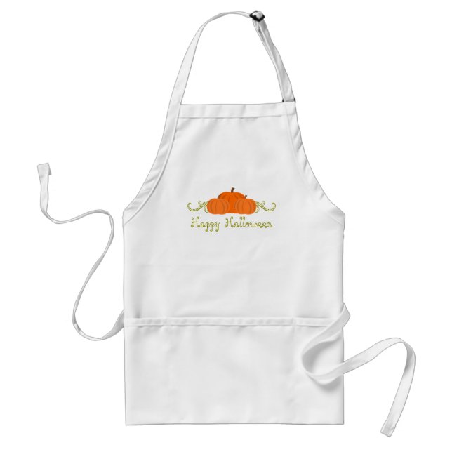 Avental Pumpkin Swirls Halloween Apron (Frente)