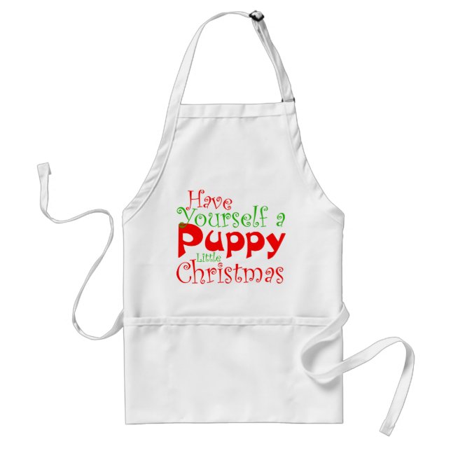 Avental Puppy Natal Foliday Apron (Frente)