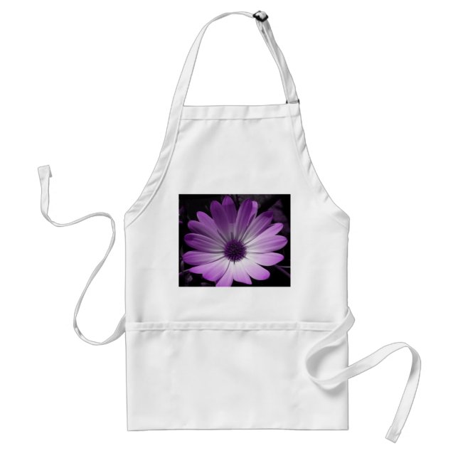 Avental Púrpura Daisy Flower Apron (Frente)