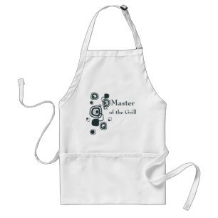 Avental Quadrados azuis retrorais de 1950 Groovy Apron