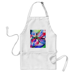 Avental Rainbow Azalea flor original de aquarela