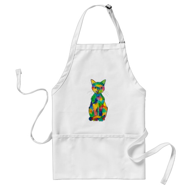 Avental Rainbow Cat Apron (Frente)