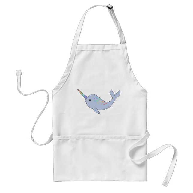 Avental Rainbow Narwhal Apron (Frente)