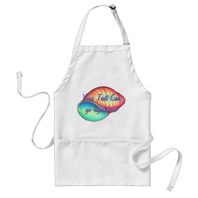 Avental Rainbow Seashell Apron (Frente)