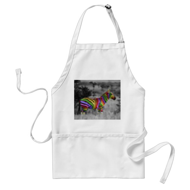 Avental Rainbow Zebra (Frente)