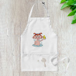 Avental Rapariga Bath Time Divertida com Pato de Borracha<br><div class="desc">Encoste-se na cutena com o nosso adorável avental com um gráfico de uma menina a gozar um banho! Este charmoso design capta um momento de pura alegria quando a menina segura um pato amarelo brilhante, o tempo do banho de fazer é ainda mais delicioso. Perfeito para aqueles pequenos que adoram...</div>