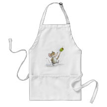 Rato feliz Moe com Olive Apron