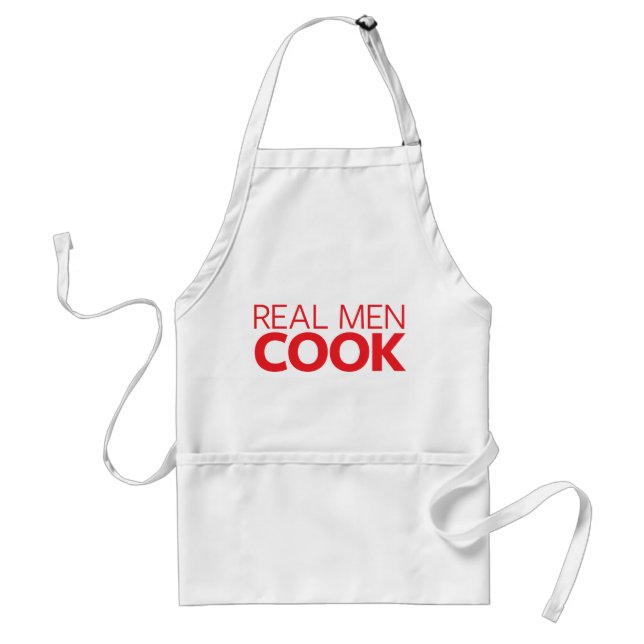 Avental Real Men Cook (Frente)