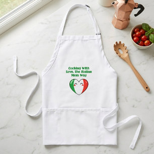 Avental Receita Cozinhando Com Amor Ao Modo Da Mamãe Itali