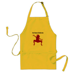 Avental Red Dancing Kokopelli