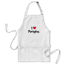 Red Heart Personalizável I Love Pierogies