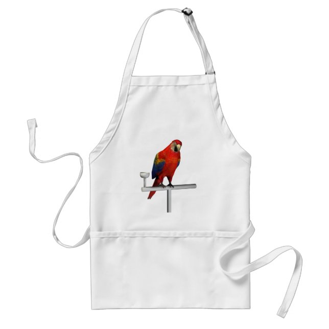 Avental Red Parrot Scarlet Macaw (Frente)