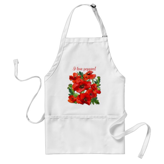Avental RED POPPY ~ Apron (Frente)