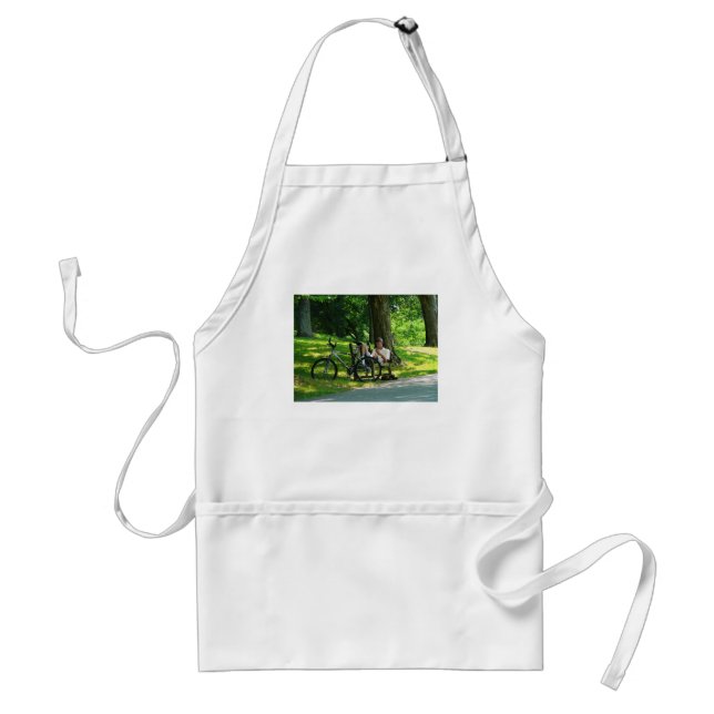 Avental Relaxando Após a Corrida (Frente)