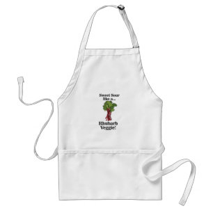 Avental Rhubarb Veggie Comida Engraçado