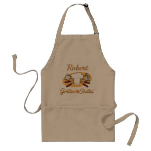 Avental Robert's Grillin' e Chillin' Adulto Apron