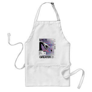 Avental Romanos 8:31 Mão de Deus Cyberpunk Glitch Art