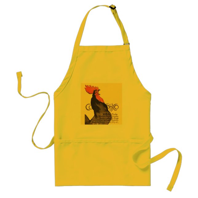 Avental Rooster Steinlen Cocorico Arte Francesa (Frente)