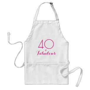 Avental Rosa 40 e tipografia fabulosa