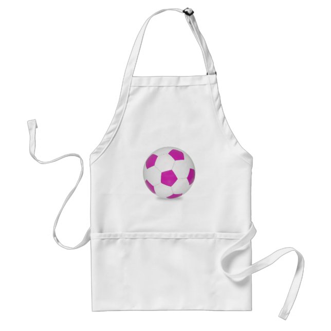 Avental Rosa da bola de futebol (Frente)
