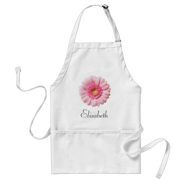 Avental Rosa Gerbera Daisy Apron (Frente)