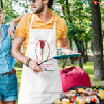 Avental Rosa vermelha Wedding Apron<br><div class="desc">Red Roses Newlywed or Groom, Best Man, Father of the Bride, Father of the Groom, Groomsman, Support Staff, anyone helping that needs an apron cooking/serving food or drinks for all the celebratory wedding parties that are to be!!! Rehearsal Dinner Cookout BBQ Barbeque, or indoor country club, banquet room or Couple...</div>