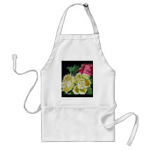 ROSAS PARA MIM APRON